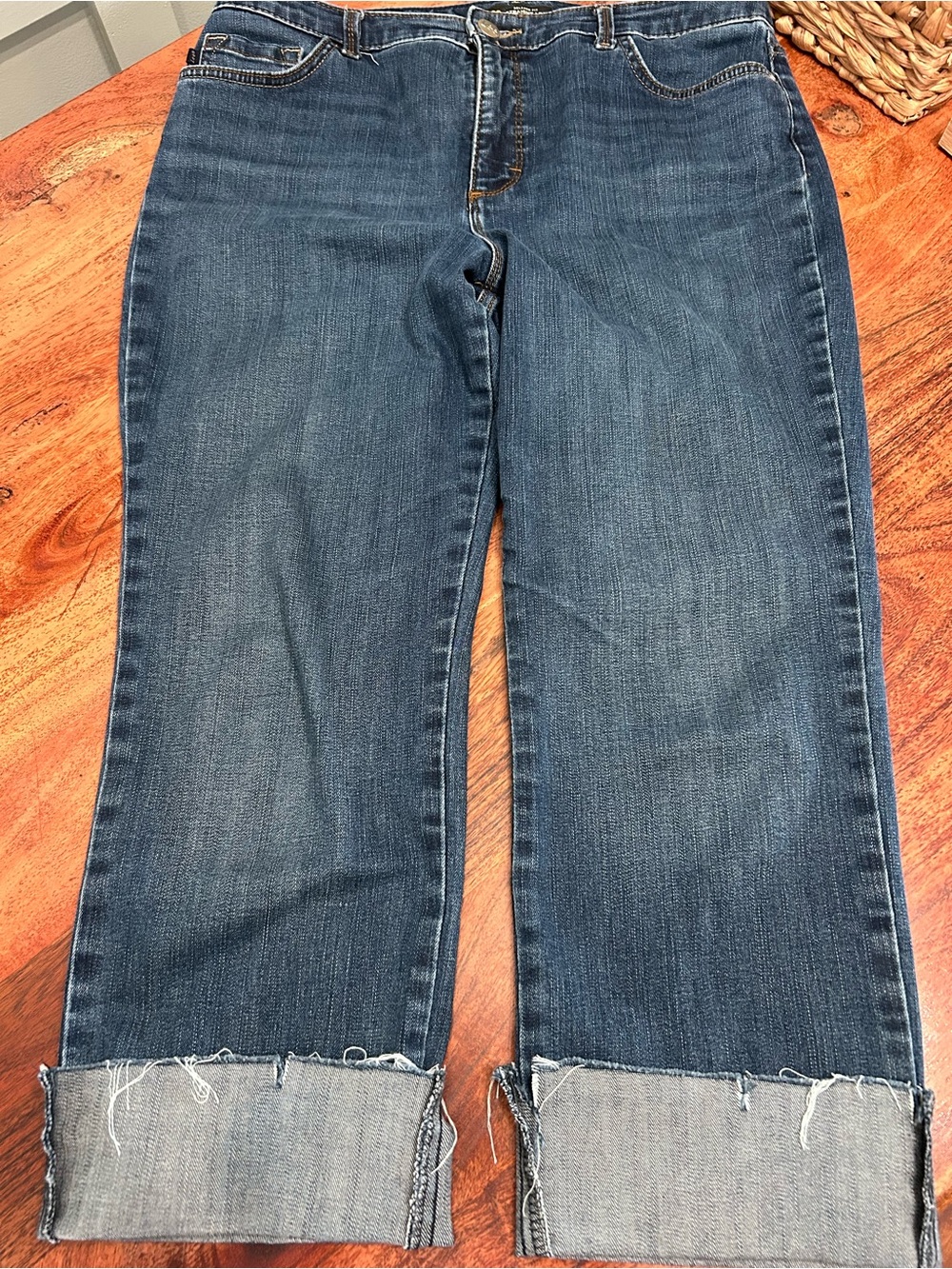 Classic Lee straight Leg Cuffed Women’s Jeans - Blue